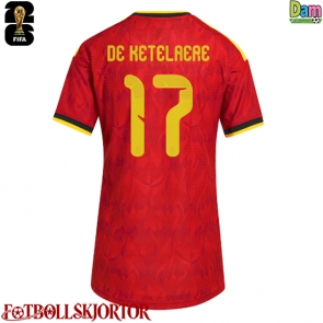 Belgien Charles De Ketelaere #17 Hemmatröja Dam VM 2026 Kortärmad